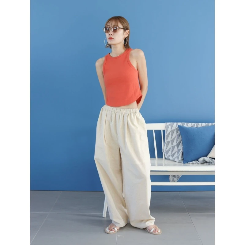 【胖虎家】U 夏季新款 波西米亚度假风印花高腰款阔腿裤