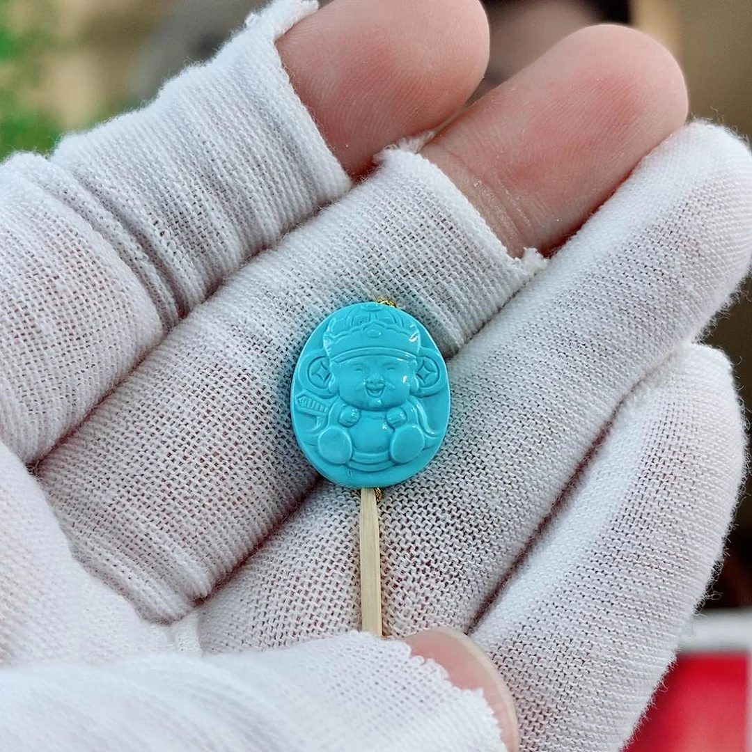 未镶嵌绿松石珠宝奇石