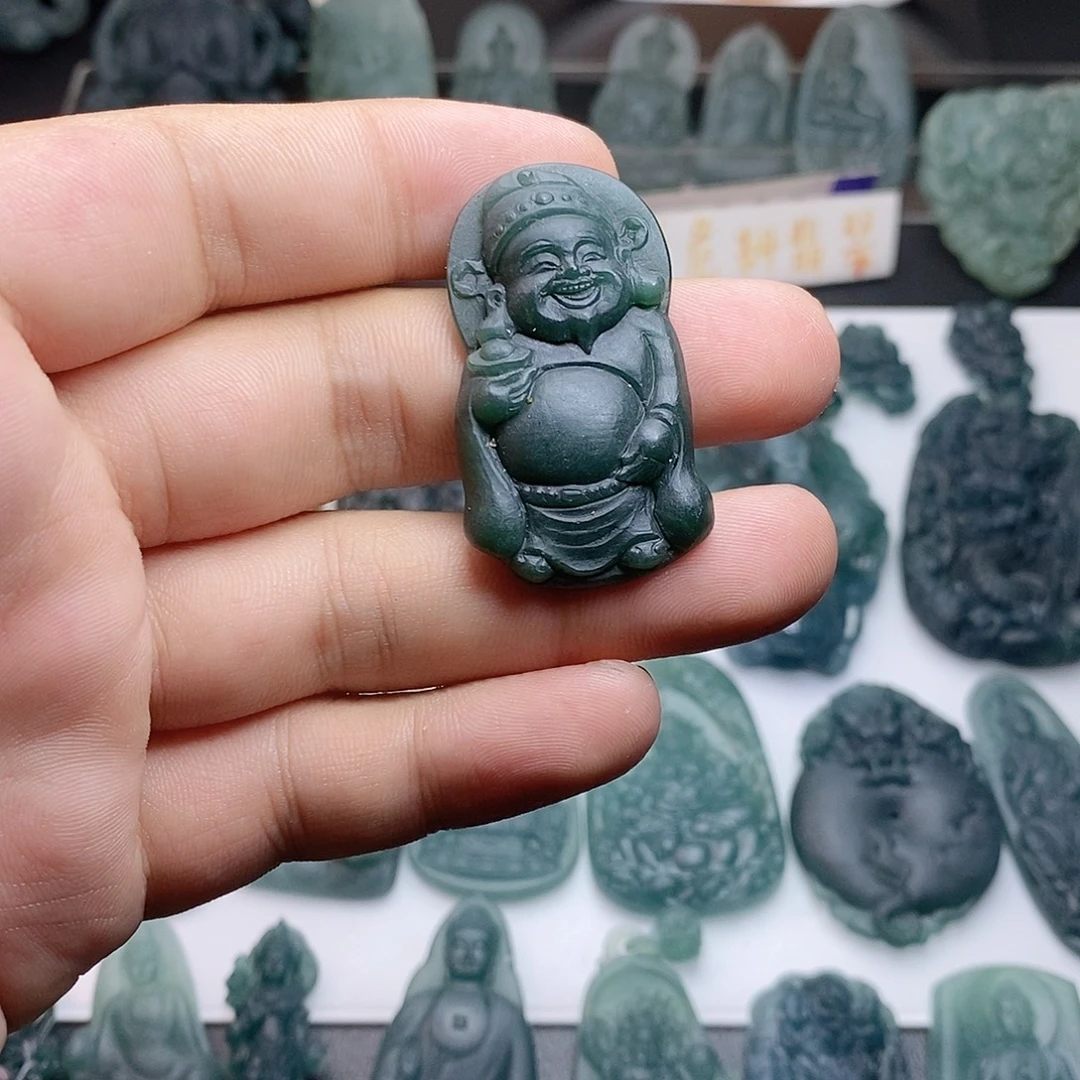 定制翡翠未镶嵌财神