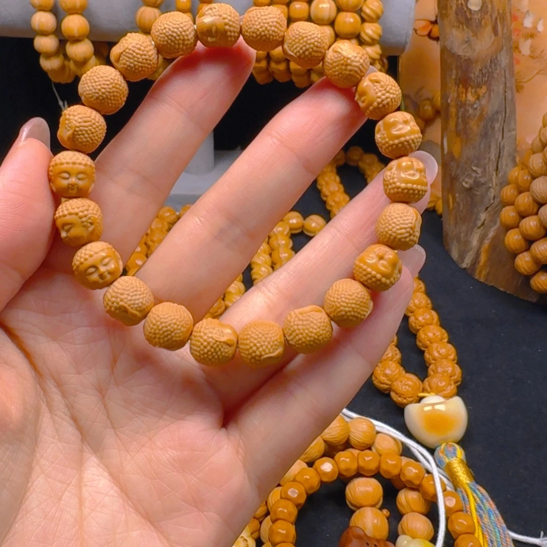走***壳核桃手串/手链猴头核桃宝宝佛