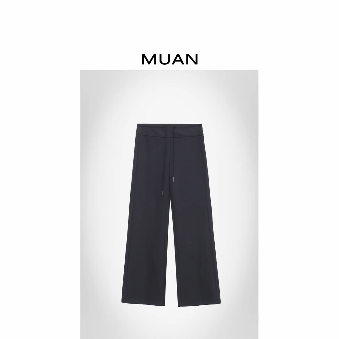 木岸MUAN:《普拉提筷子裤》加厚版 定制宽松阔腿裤长裤女D-MJ-F8318