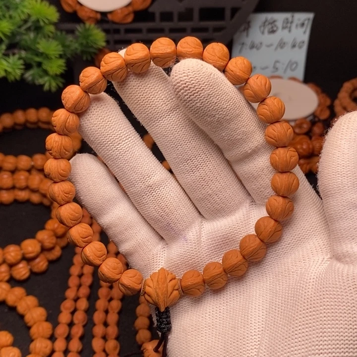 手串桃核玉龙脊手持