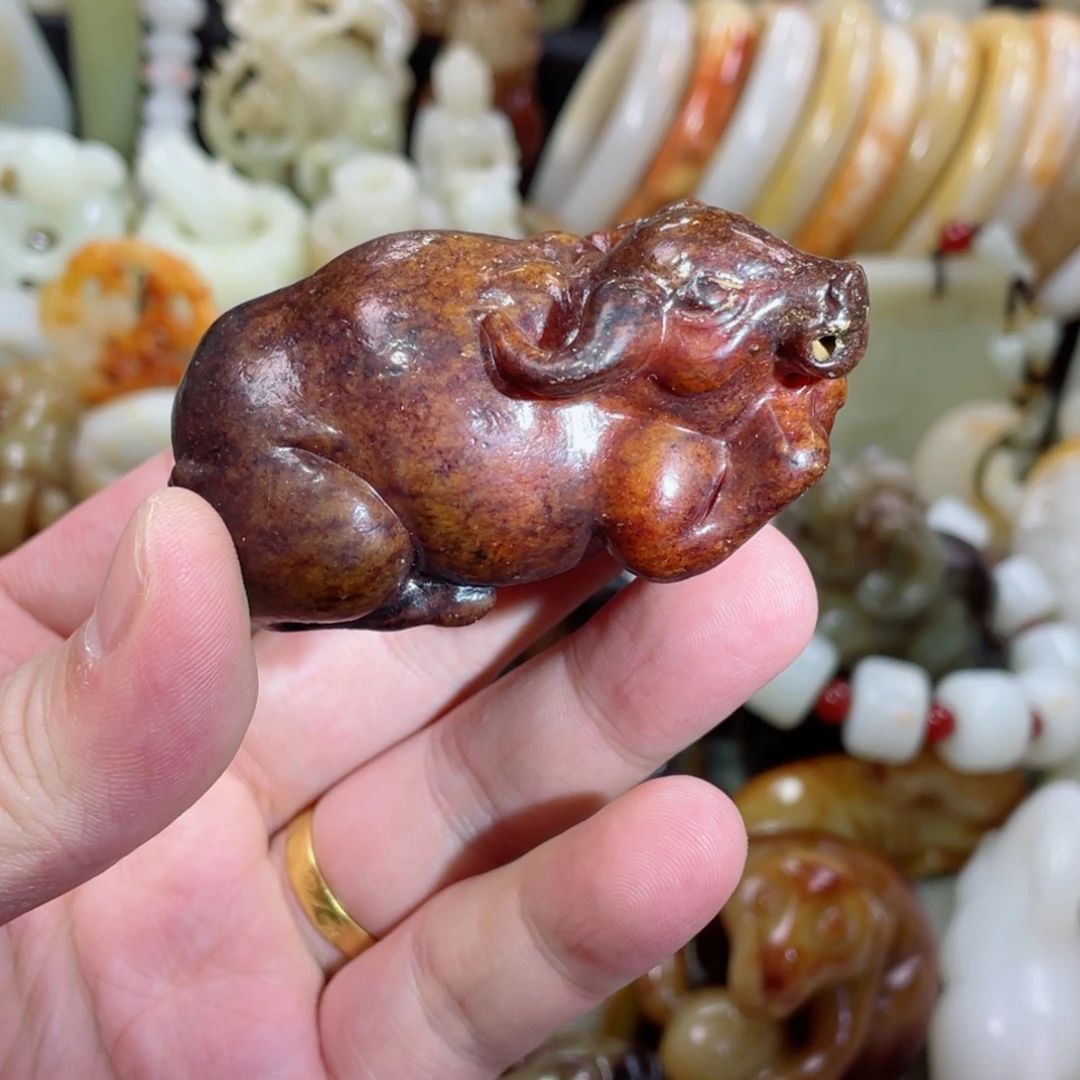 和田玉未镶嵌把件24