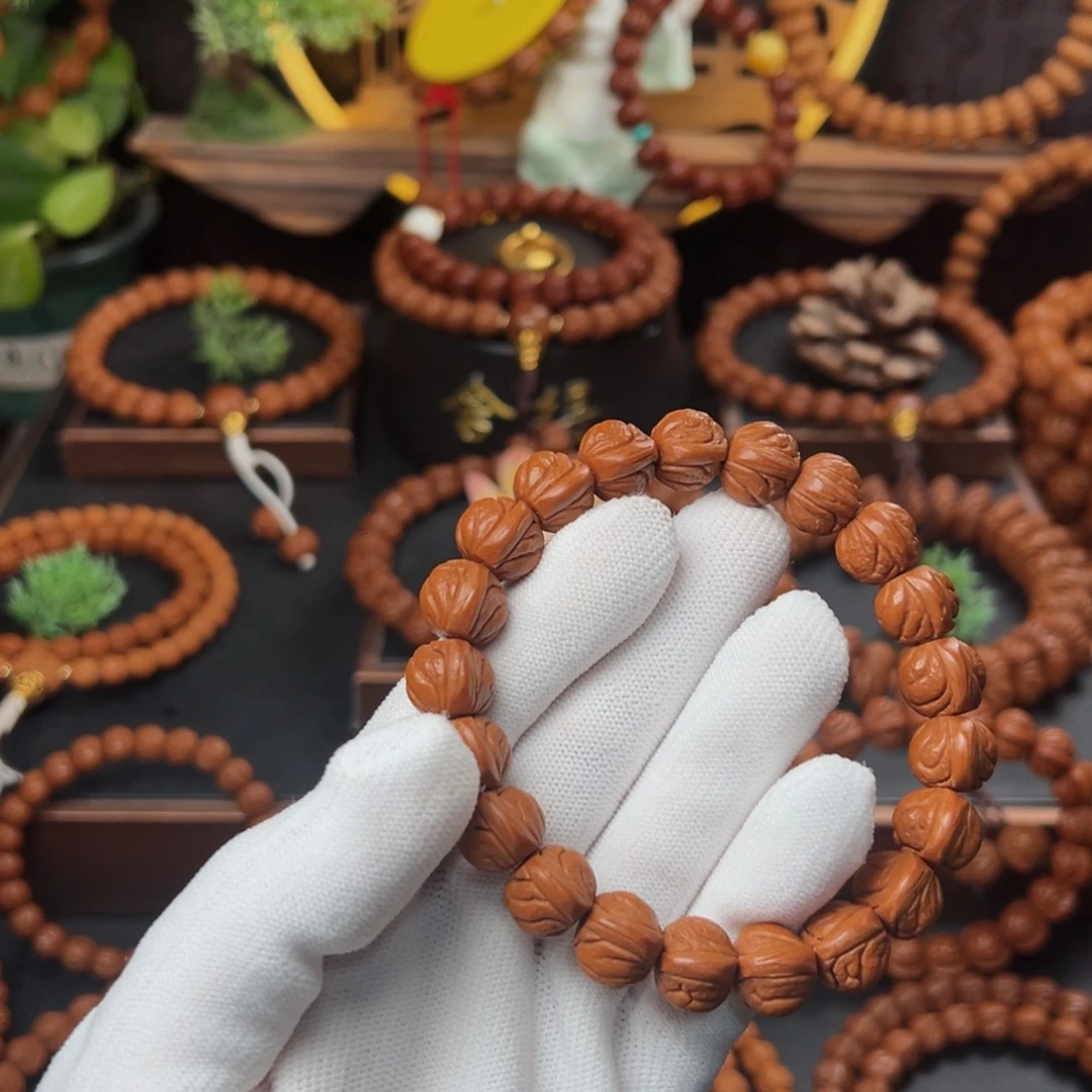 吊坠桃核1.2玉龙脊手串