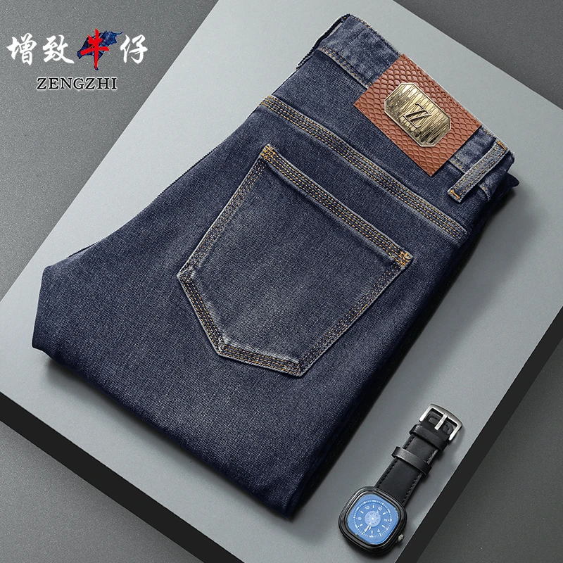 ZENGZHI/增致牛仔【早秋薄款】男士时尚百搭修身小直筒牛仔裤Z2702