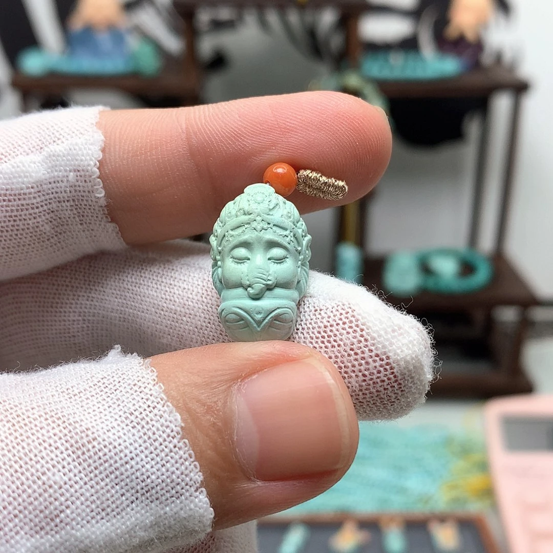 未镶嵌绿松石挂件