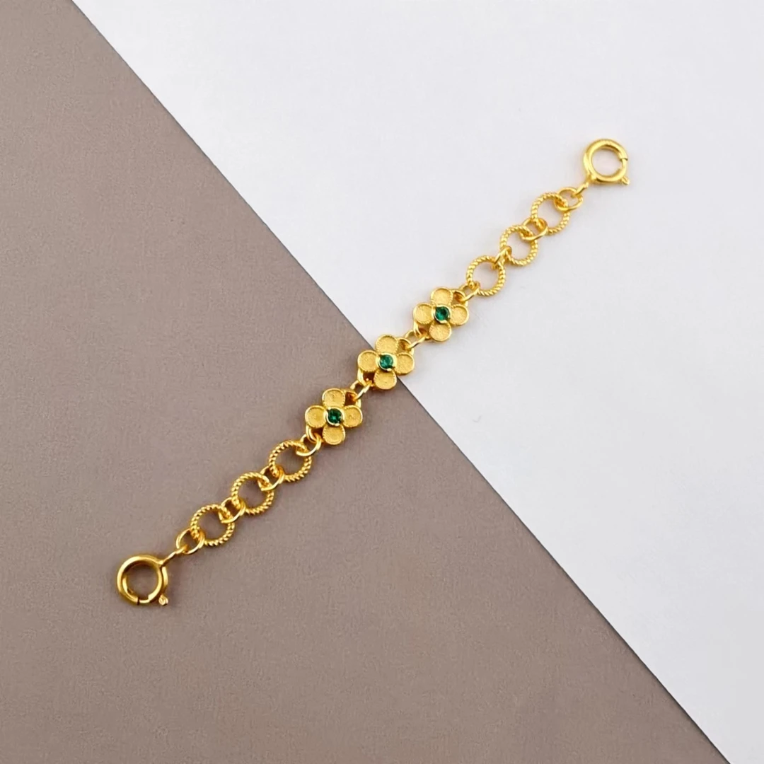 【洛一银饰】【925】四叶草延长链6.5cm气质时尚小众通用配件配饰