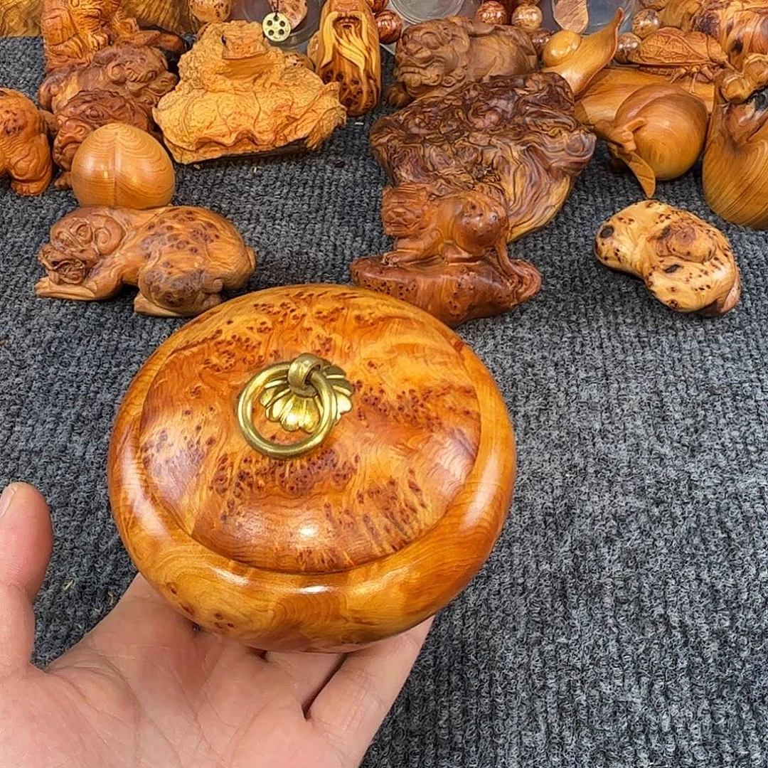 昌***哥崖柏崖柏满瘤花茶叶罐