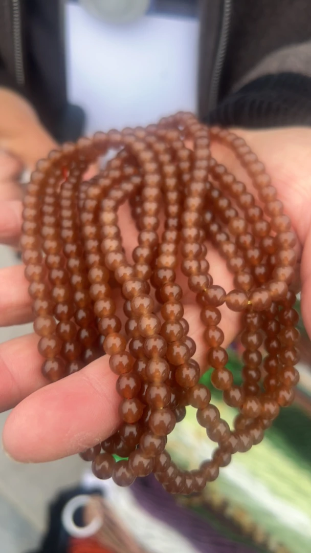 天然和田玉且末糖多圈6mm