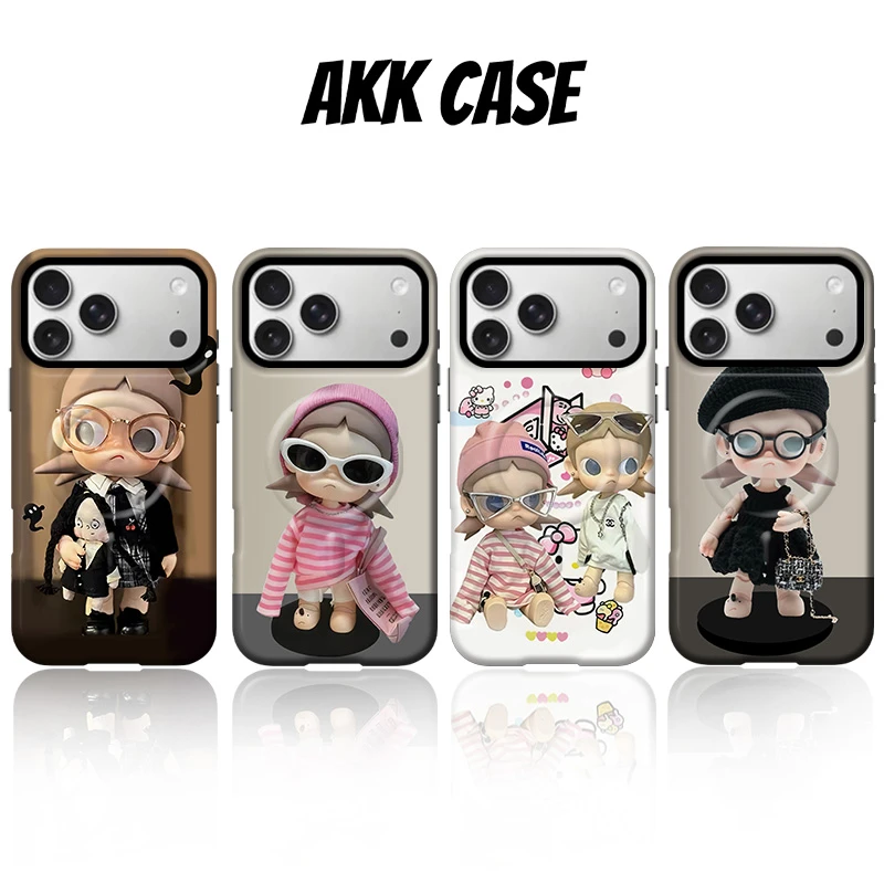 AKK正版合集韩国进口菲林二合一防摔手机壳适用苹果17PM16P15PM14