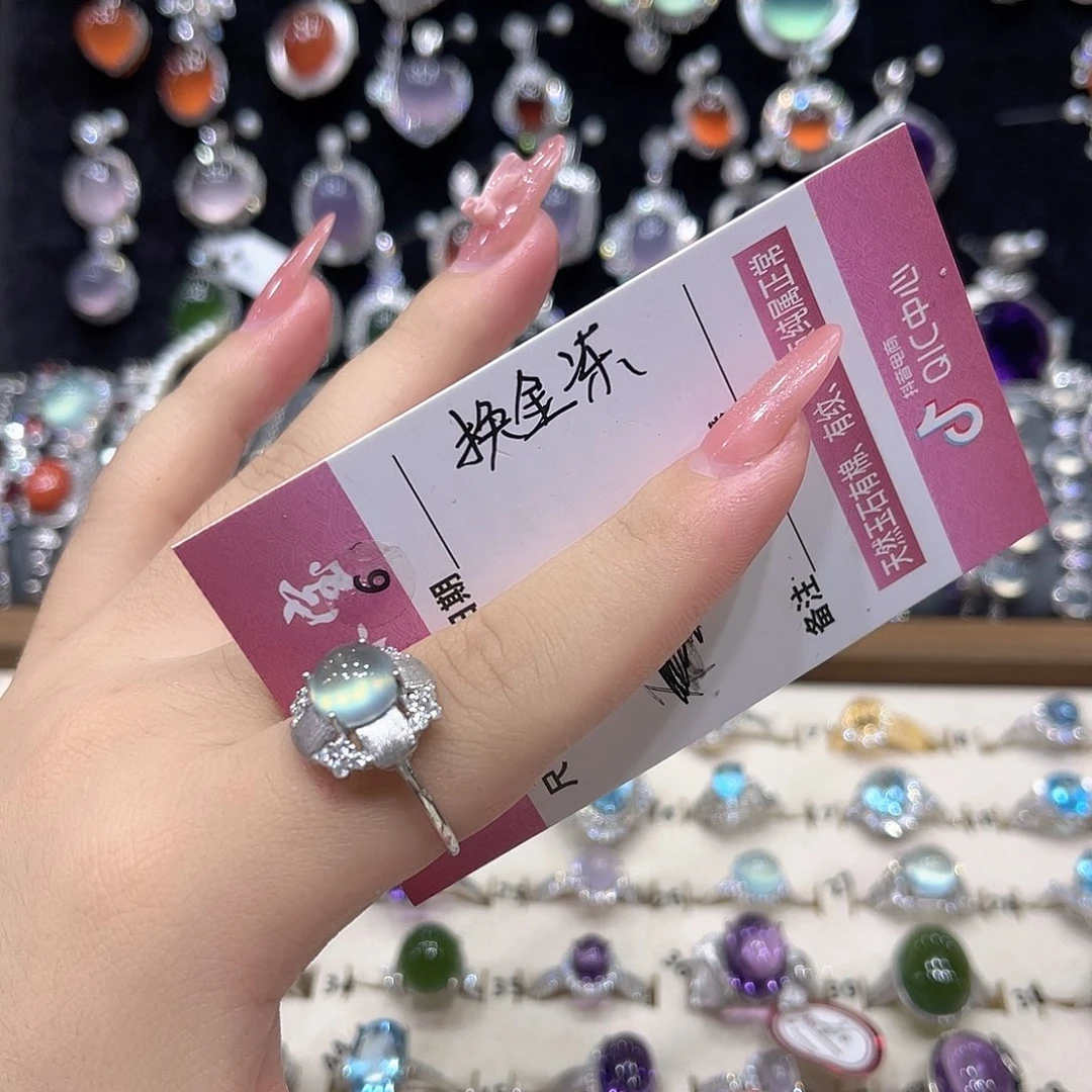 婷****岫玉银S925镶嵌吊坠