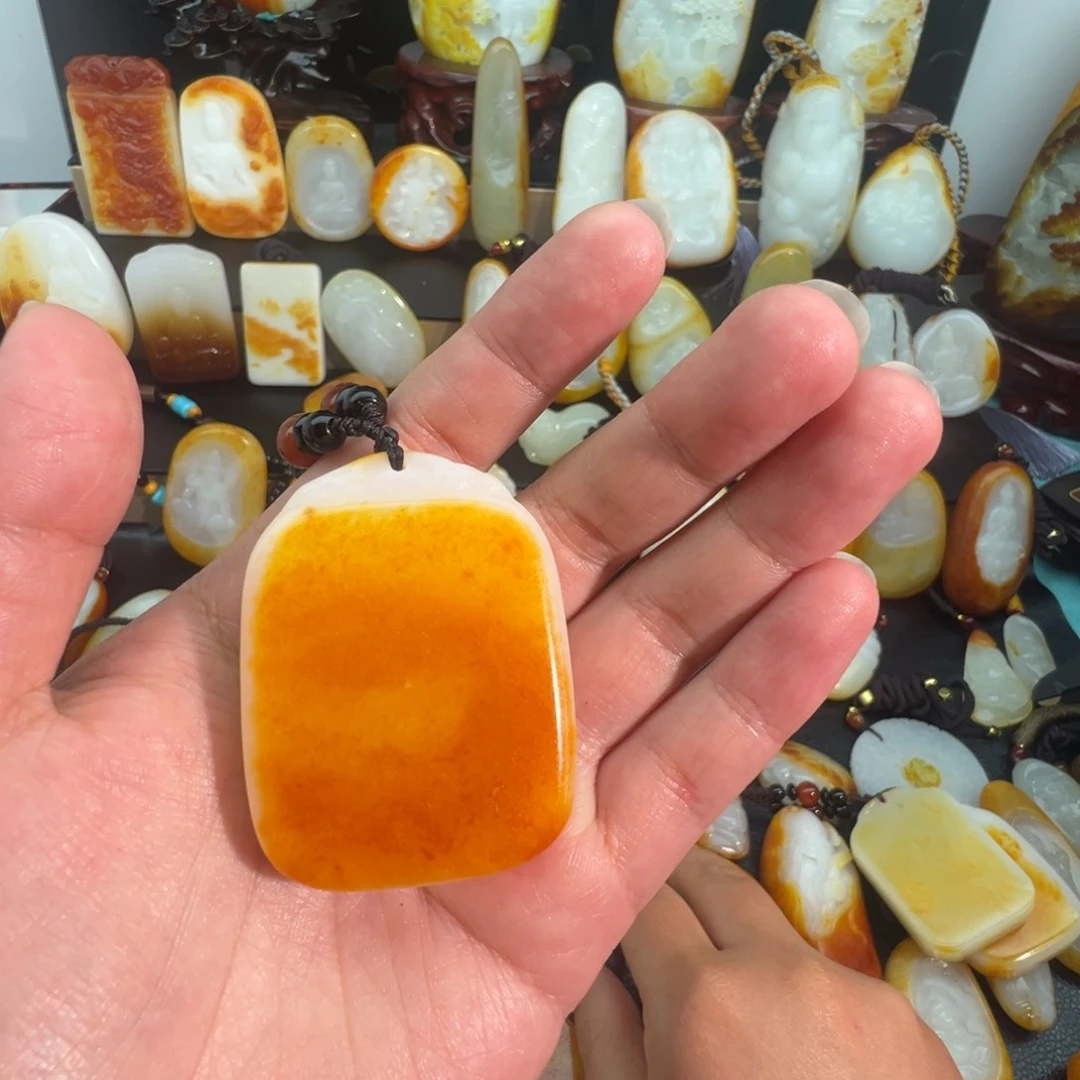 和田玉未镶嵌颈饰@**糊