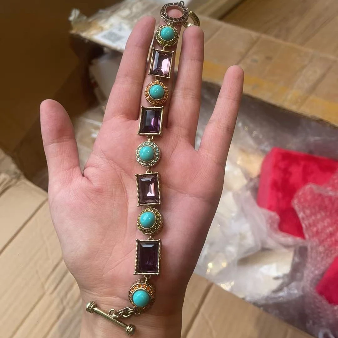 合金锆石项链 合金合成锆石 vintage设计感复古锁骨链首饰