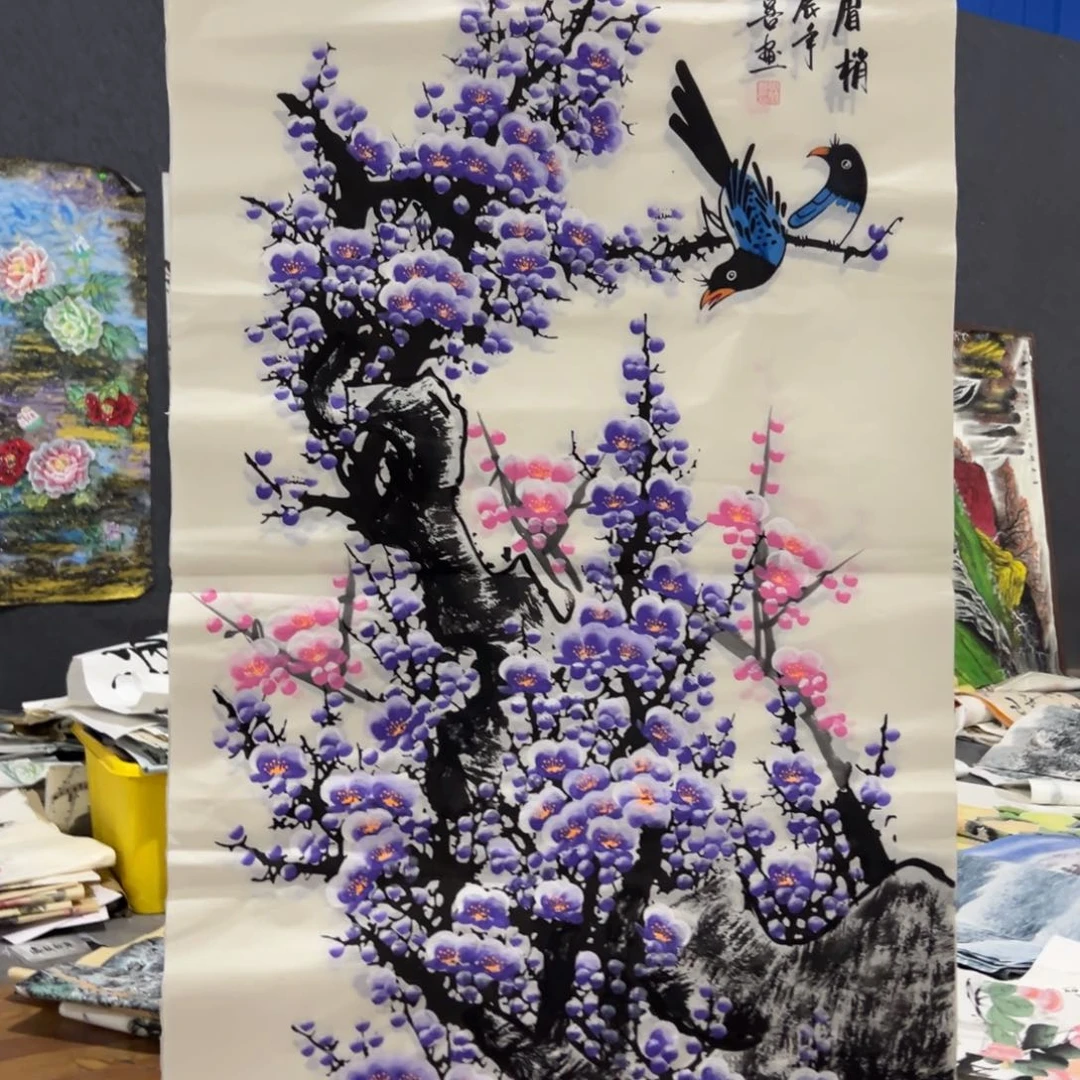 国画国画作品画心一张