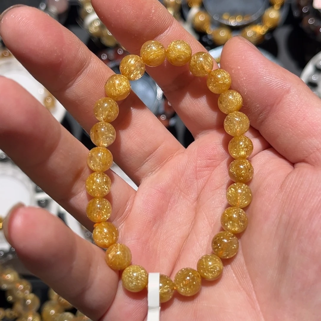 小***对水晶手链未镶嵌发晶