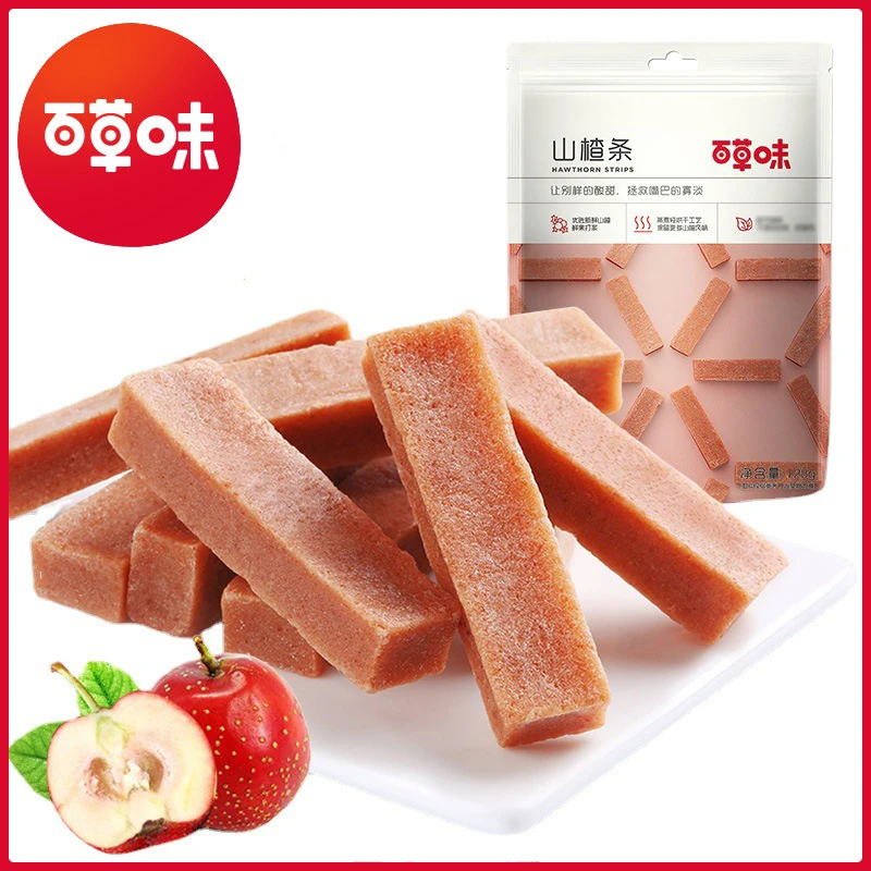 百草味山楂条120g/228g山楂果脯蜜饯酸甜开胃童年休闲零食8090后