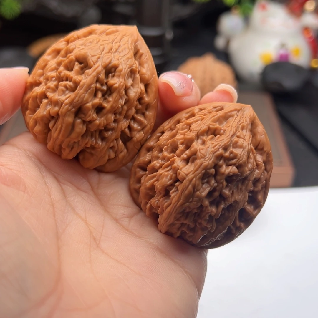 文玩核桃把件虎头王43