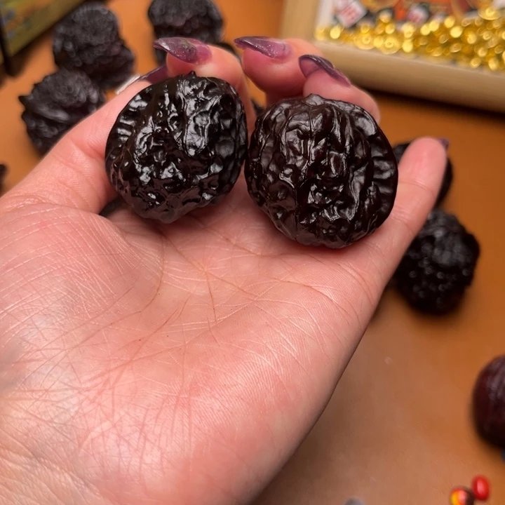 核桃地闷文玩手把件一帆风顺 37