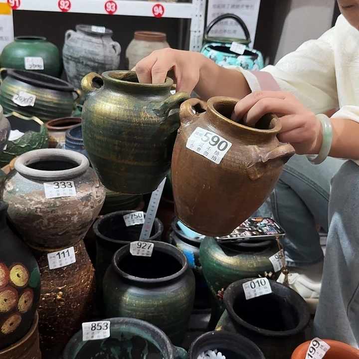 金色双耳一对590高度15口径9