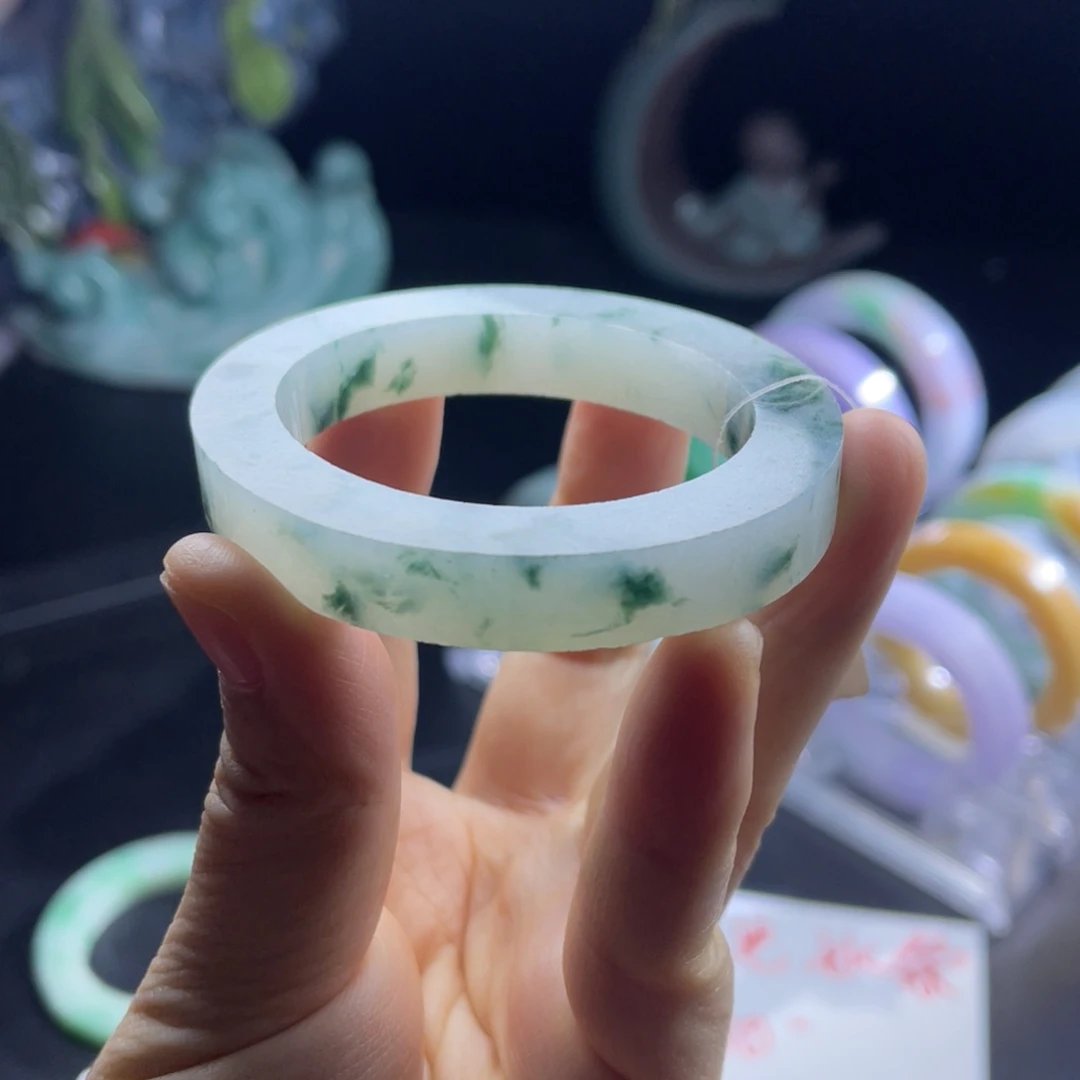 定制翡翠未镶嵌天然翡翠A货手镯