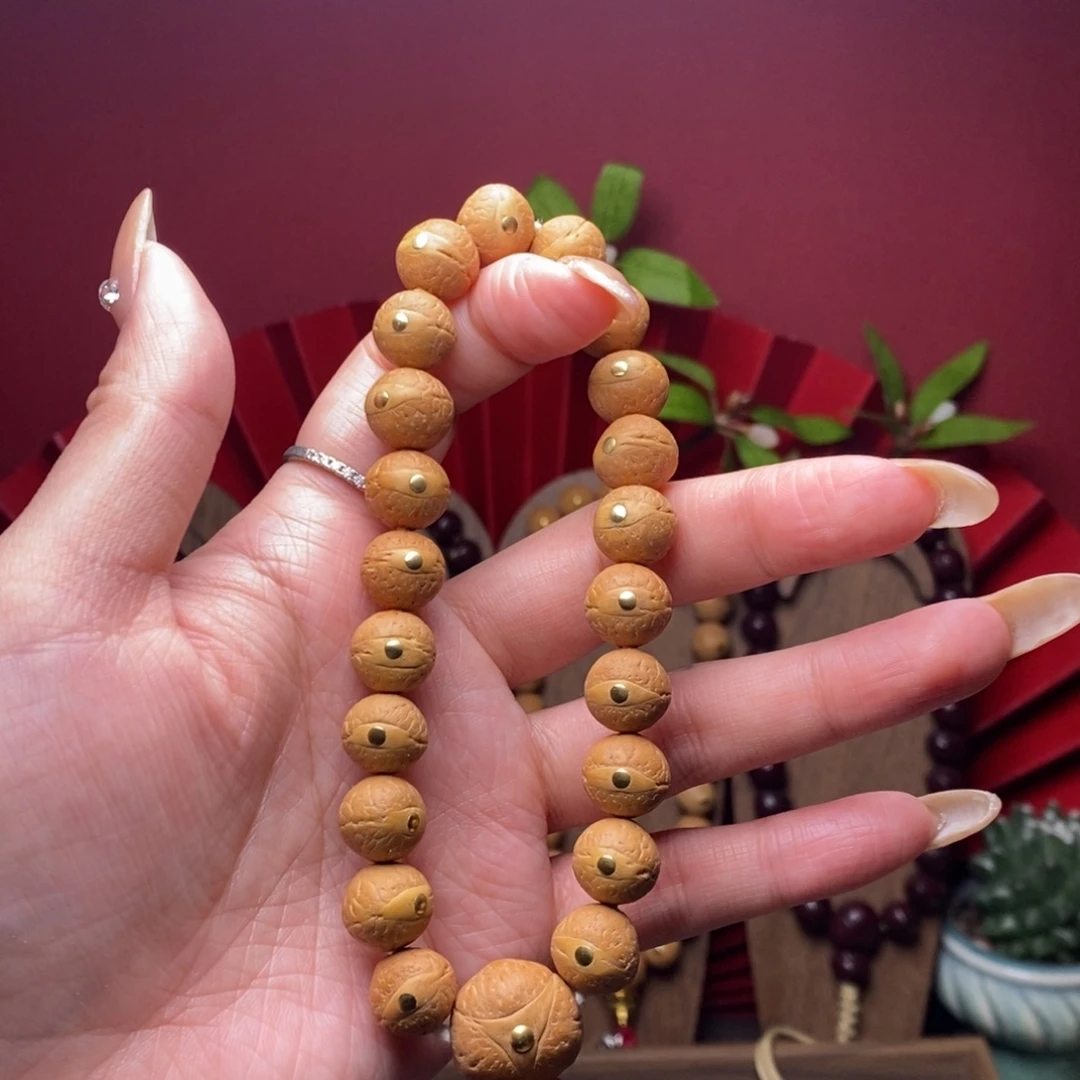 大***鱼凤眼菩提手串12铜