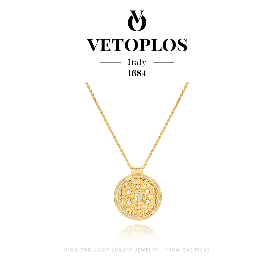 【繁花添财】vetoplos秋冬款经典百搭花花项链F2768