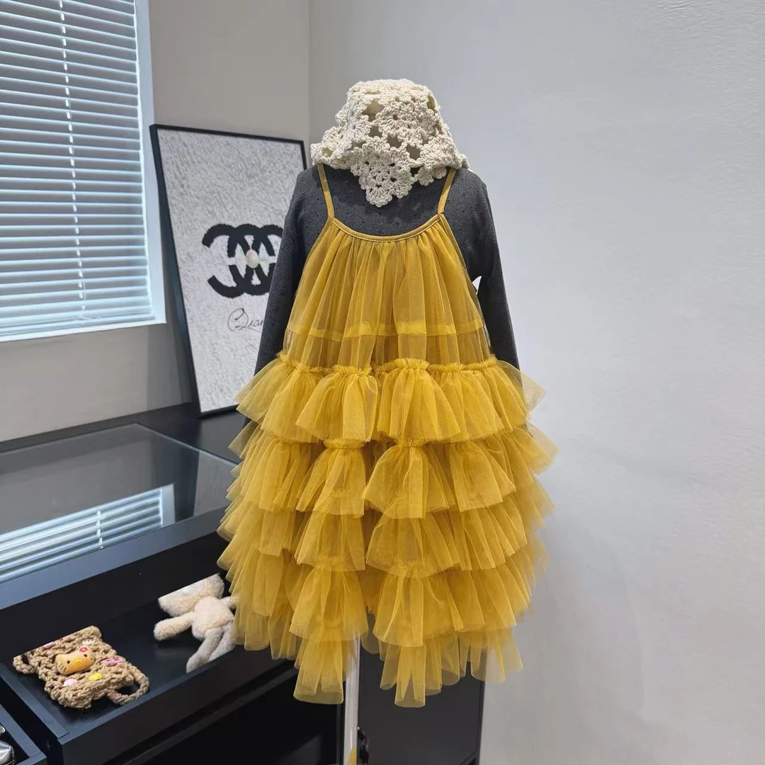 现货~秋季新款韩版波点上衣纱纱蛋糕裙套装Q5-39/Q5-50