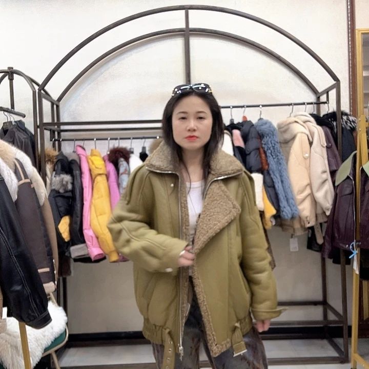 真皮皮衣皮毛一体150斤以内备注身高体重