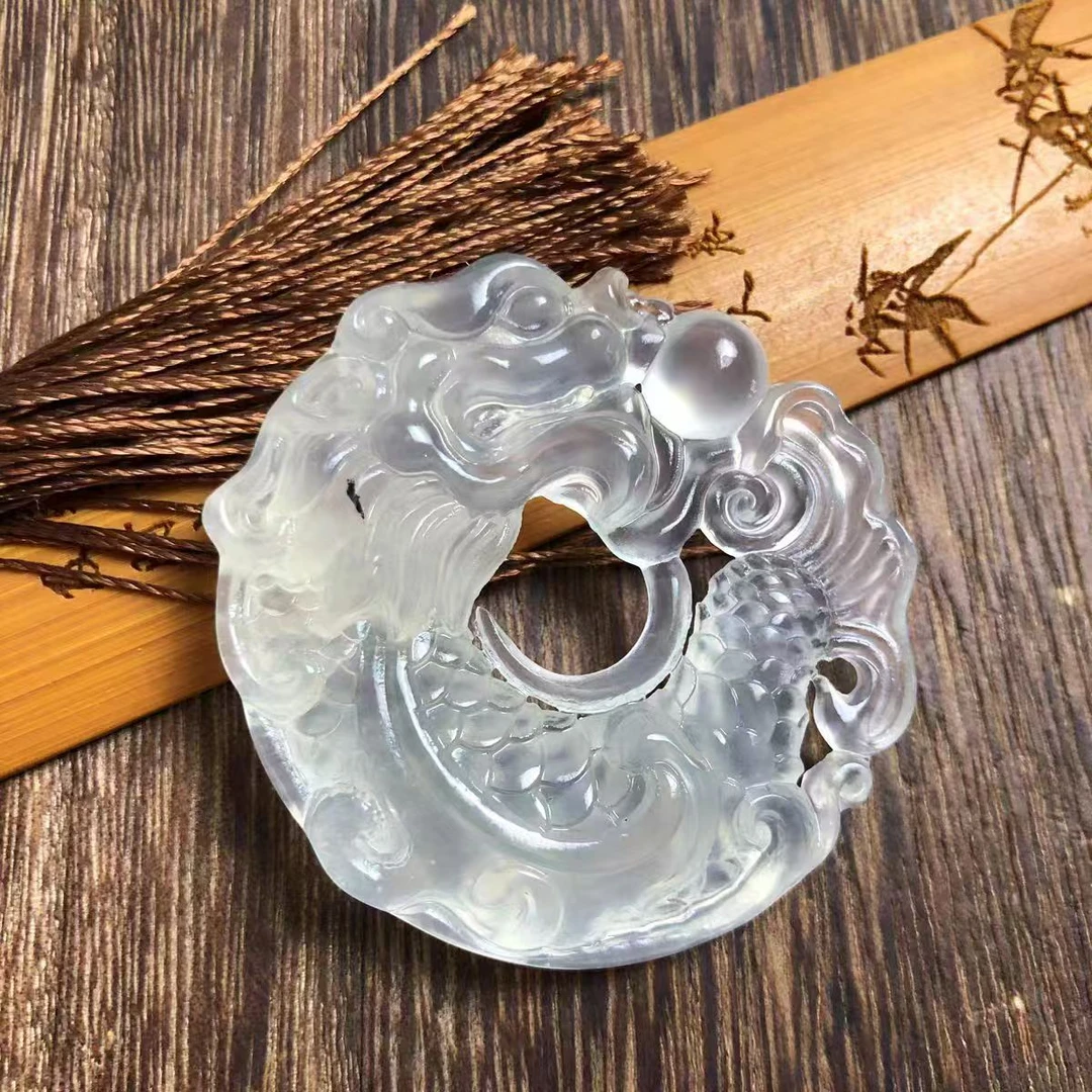 【正品保真可复检】龙鱼扣吊坠