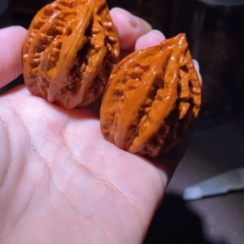 把件文玩核桃东北野生楸子小园 166