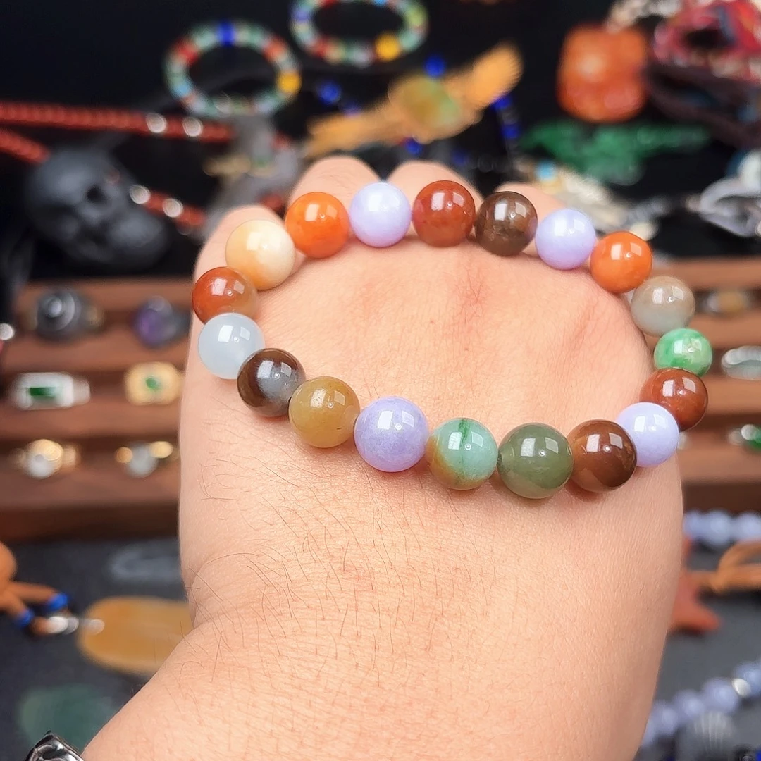 海***了翡翠未镶嵌手链kllll