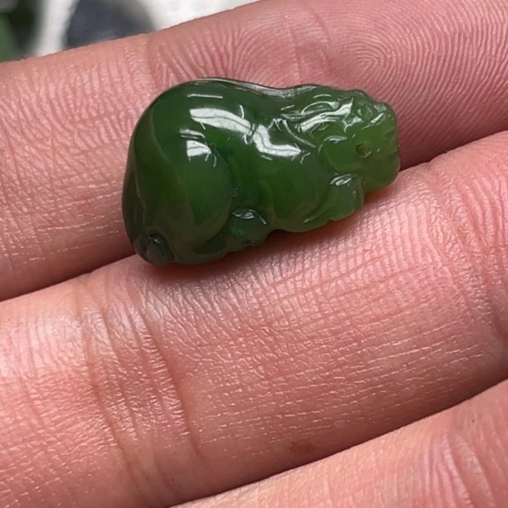 和田玉（碧玉）吊坠(不含链)未镶嵌