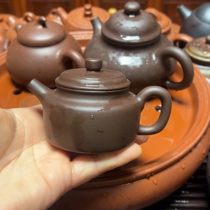 茶壶紫砂宜兴原矿老紫泥