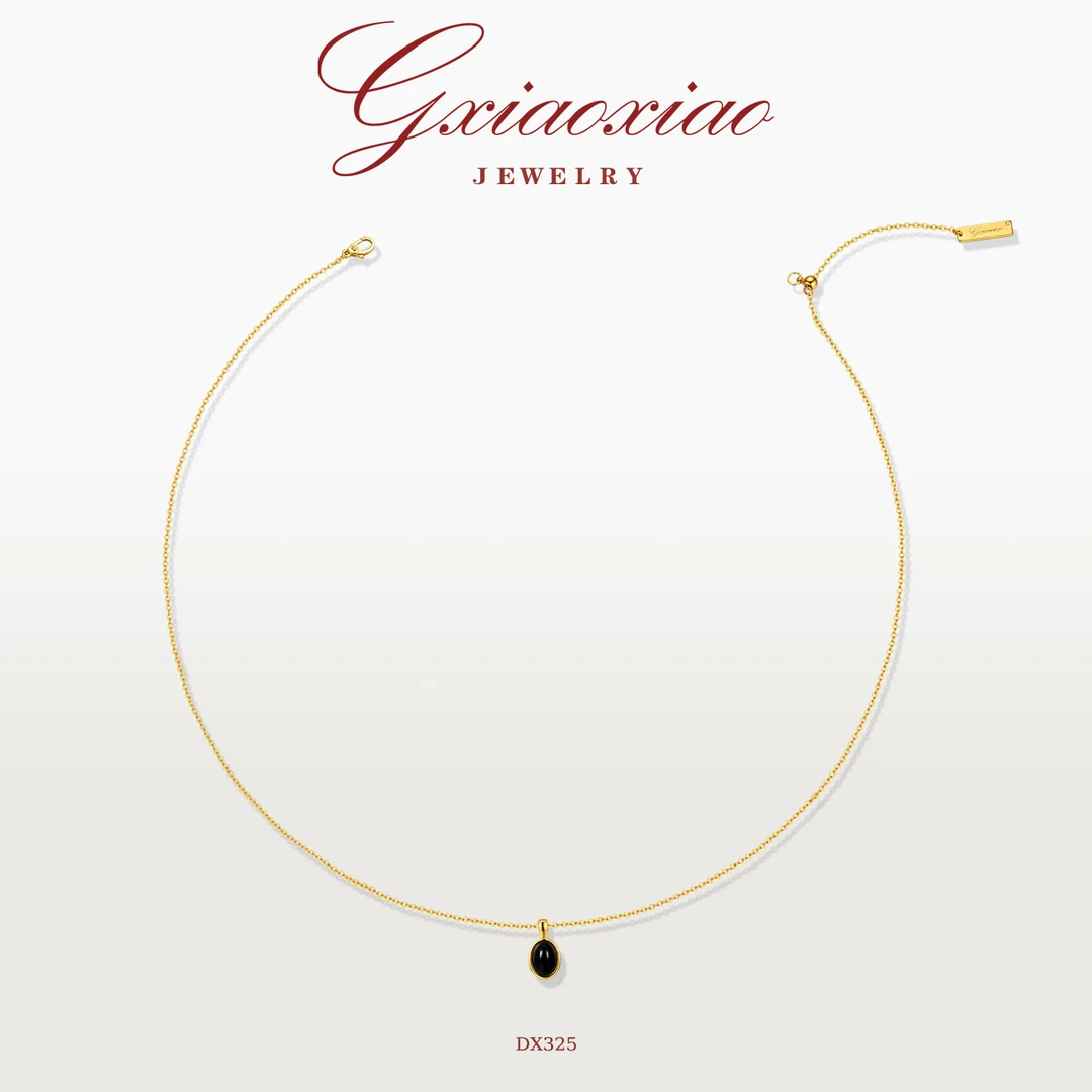 G XIAOXIAO镀K金项链 时尚气质百搭精致叠戴搭配手工项链 DX325-1