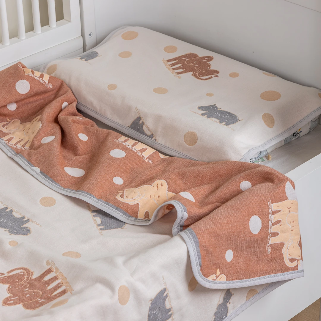 雅赞纱布童被幼儿园纱布被新生儿纱布被