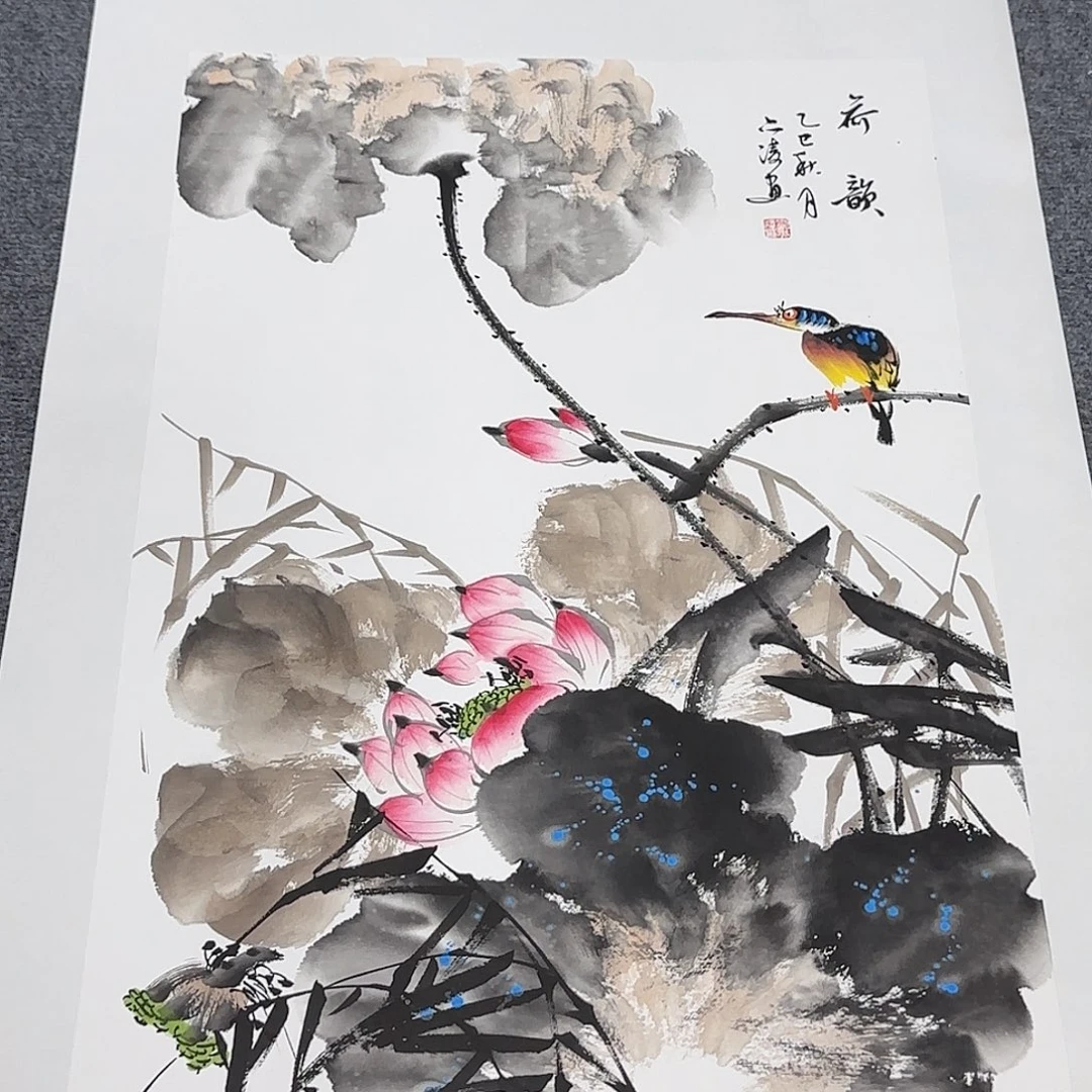 国画国画作品山水花鸟