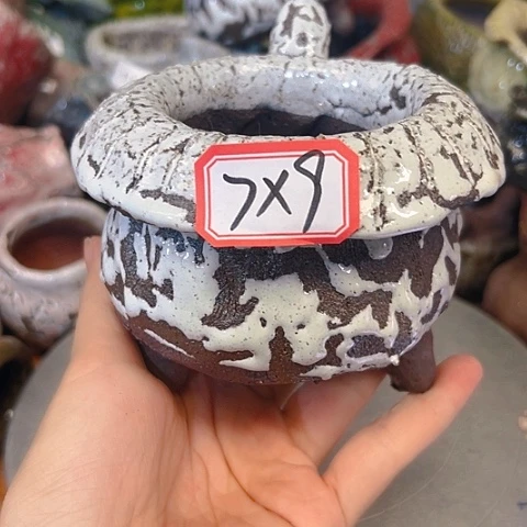 粗陶花盆手工花盆制作就这样