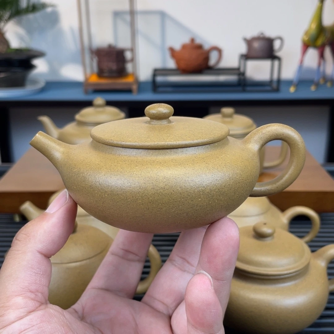 茶壶紫砂老青段扁晨150cc