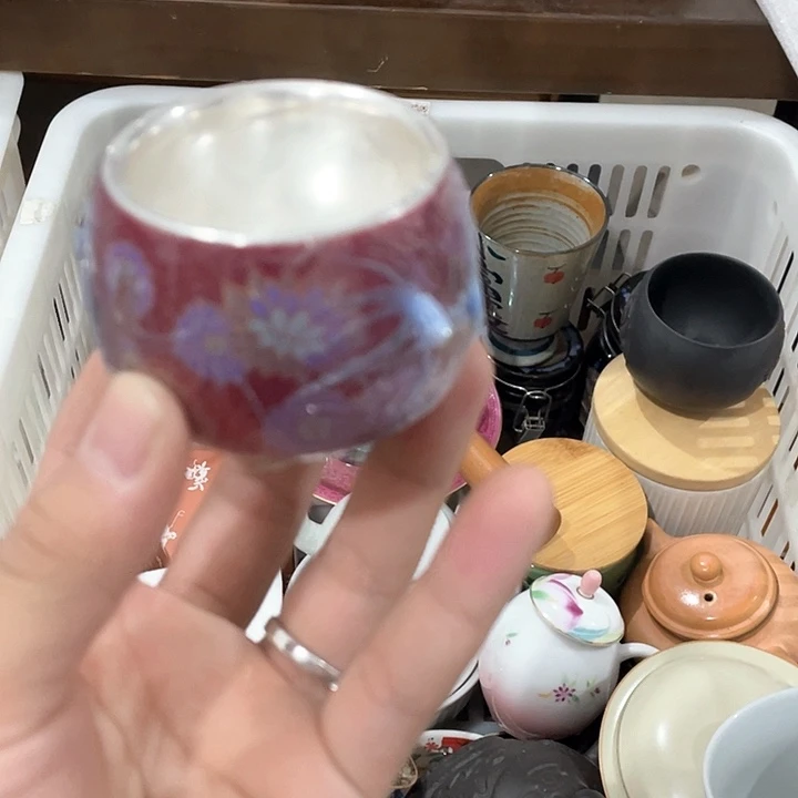 陶瓷茶具全部清清完回家过年