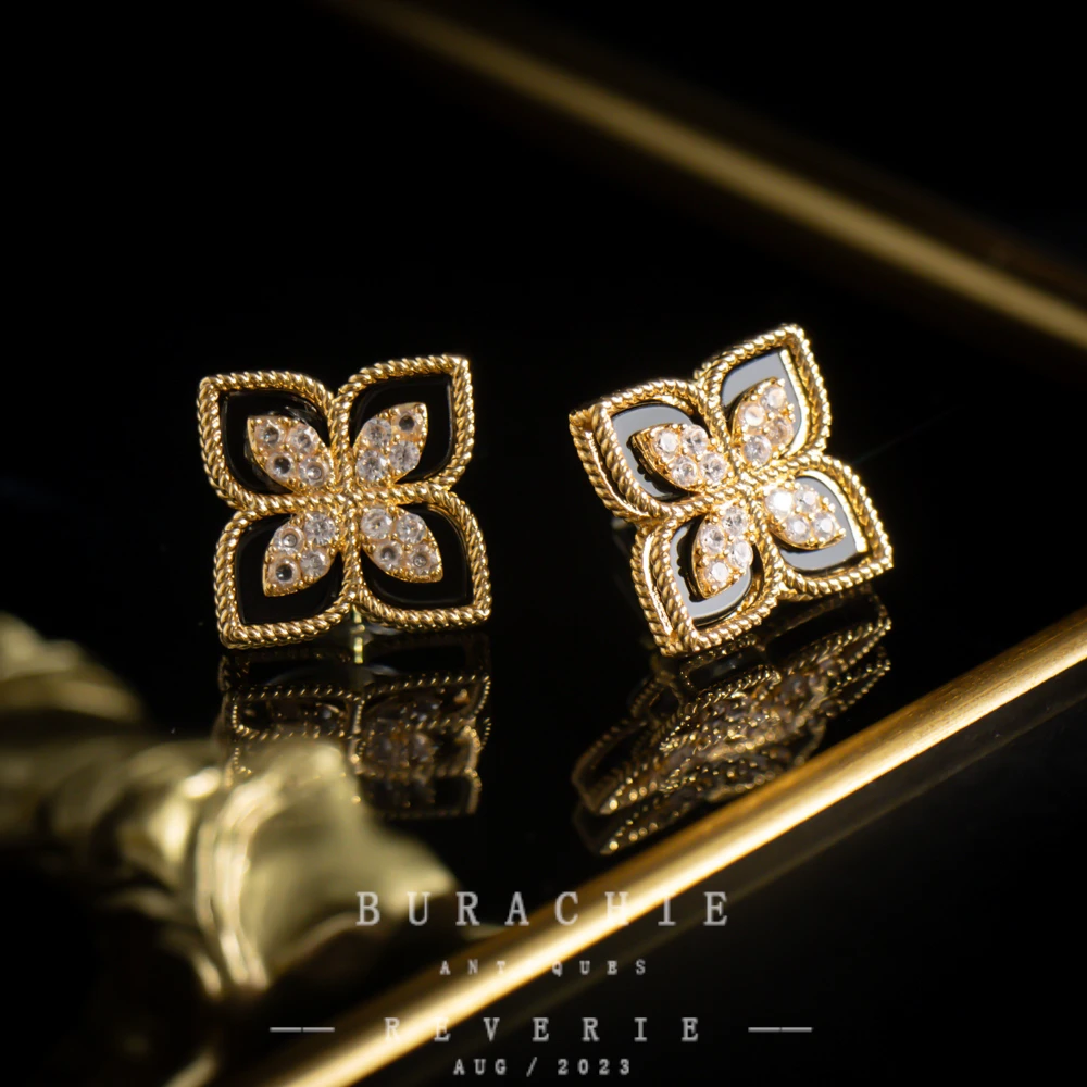 铜合金仿水晶耳饰 【4234】周年珍藏英｜经典原标克拉款CrownFrett