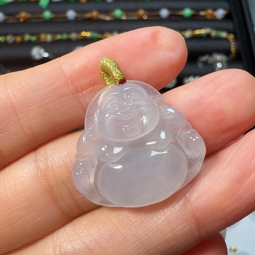 翡翠未镶嵌颈饰冰种佛公
