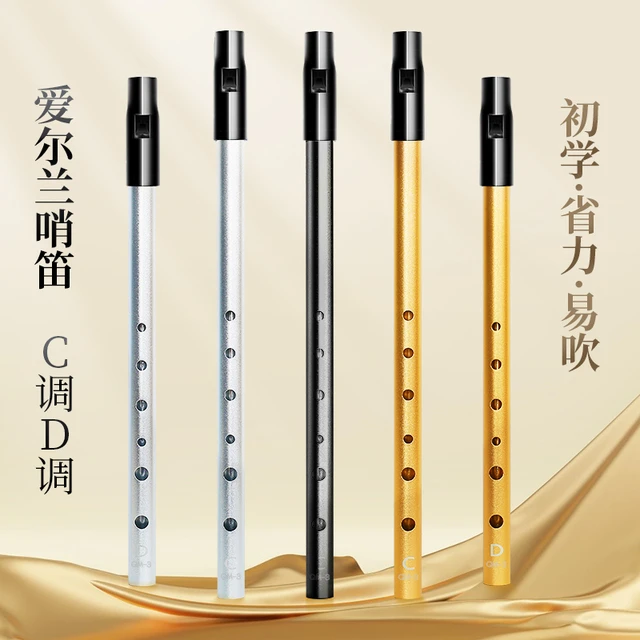 爱尔兰哨笛C调D调小学生专用六孔直笛儿童专业演奏高低音笛子竖笛