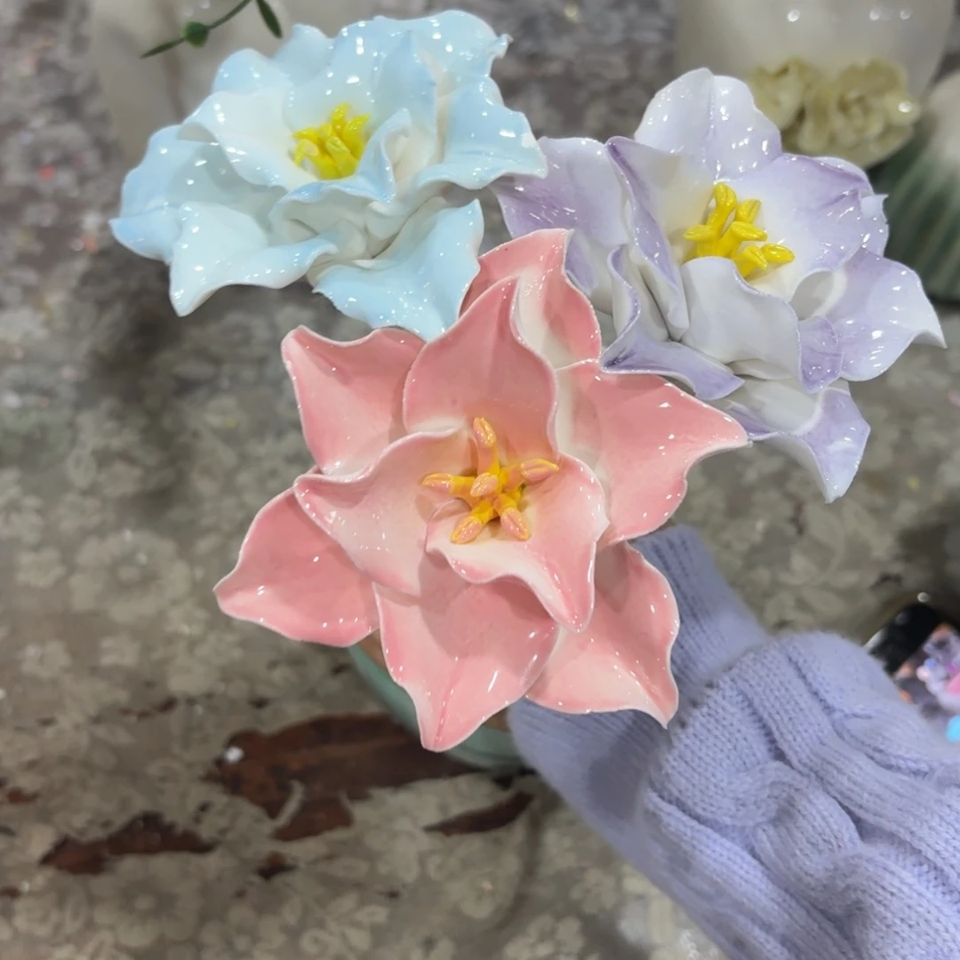 陶瓷花，20元发货，退款拉黑