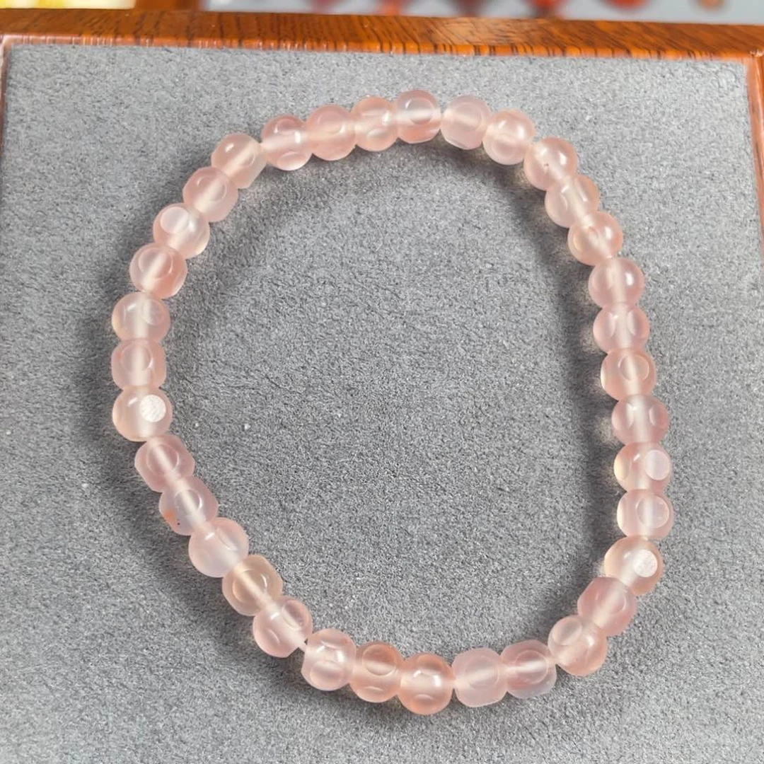 南红玛瑙卡4.5冰粉方糖珠未镶嵌