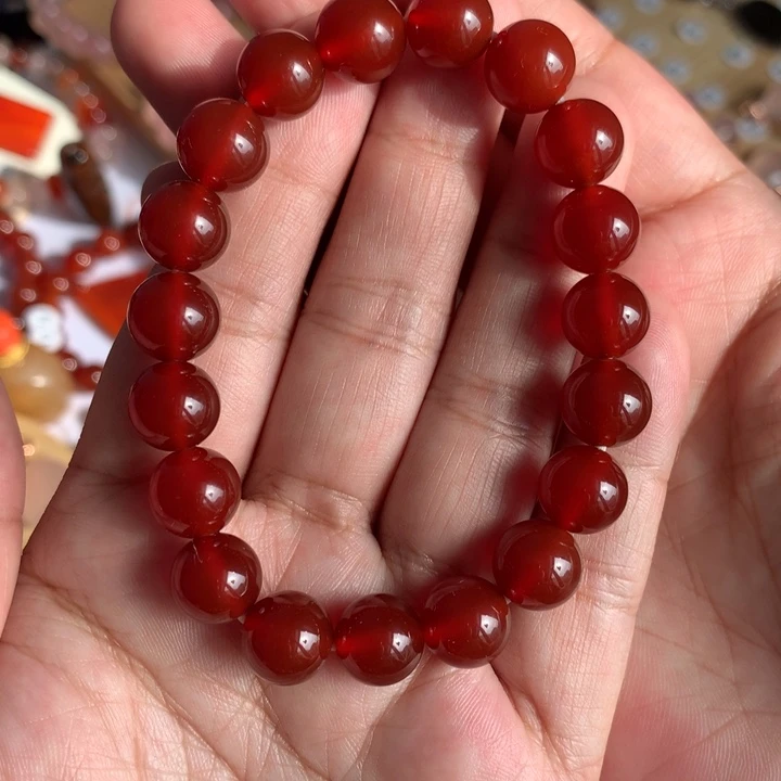 玛瑙/玉髓合金手串卡10