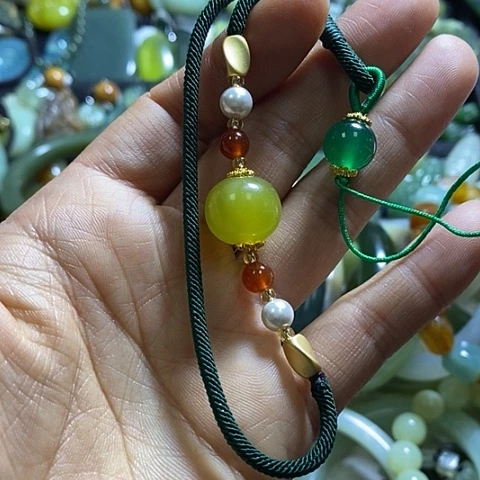 岫玉手机挂件未镶嵌