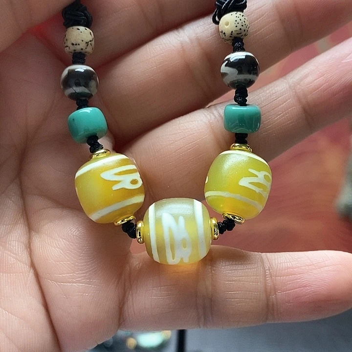 玛瑙/玉髓颈饰合金