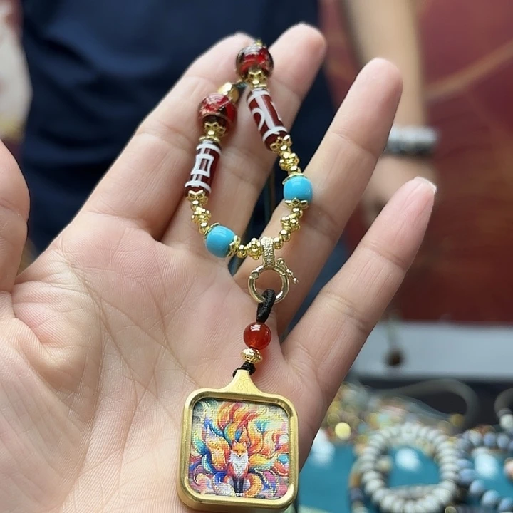 玛瑙/玉髓颈饰合金