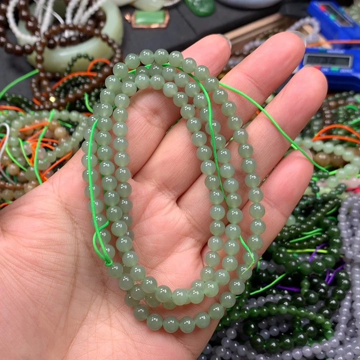 和田玉未镶嵌手链104