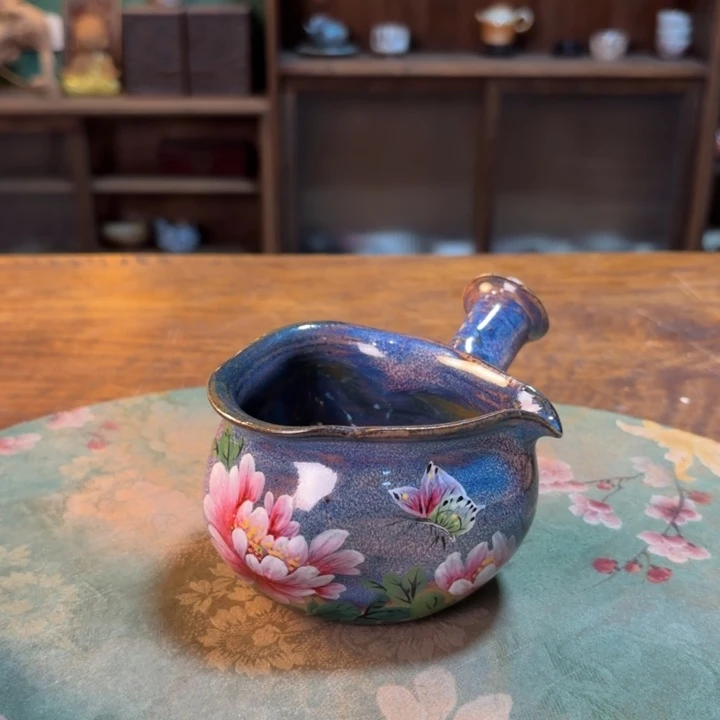 柴烧纯手工手绘陶瓷
